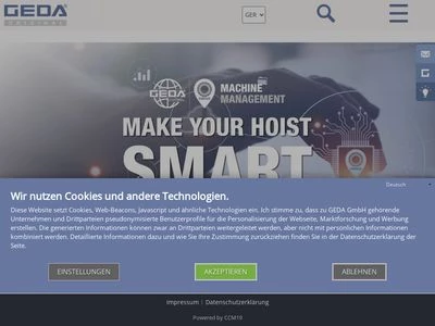 Website von GEDA GmbH