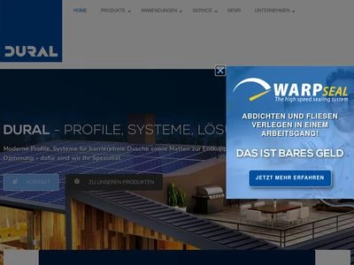 Website von Dural GmbH