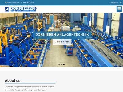 Website von Dornieden Anlagentechnik GmbH