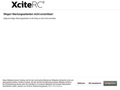 Website von XciteRC Modellbau GmbH & Co. KG