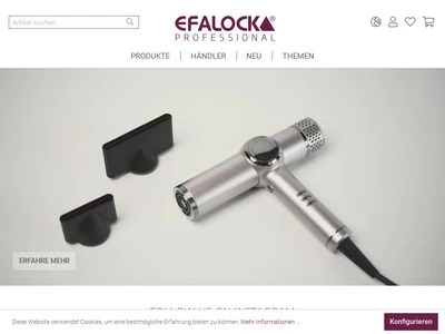 Website von EFALOCK Professional Tools GmbH