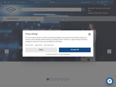 Website von OEG GmbH