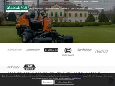 Website von Golf Tech Maschinenvertriebs GmbH