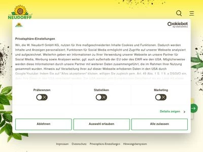 Website von W. Neudorff GmbH KG