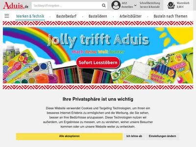 Website von Aduis GmbH