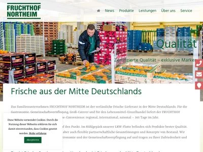 Website von Fruchthof Northeim GmbH & Co. KG