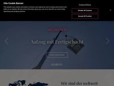 Website von OTIS GmbH & Co. OHG