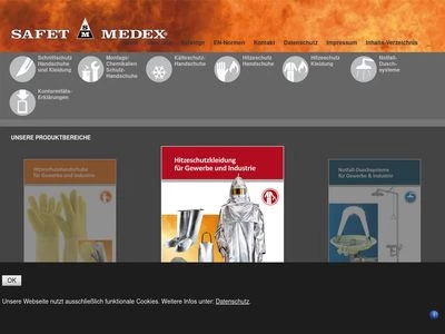 Website von SAFET MEDEX GmbH