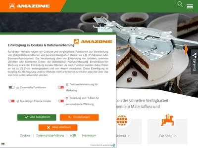 Website von AMAZONEN-Werke H. Dreyer GmbH & Co. KG