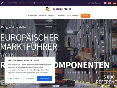 Website von ZURFLUH FELLER GmbH