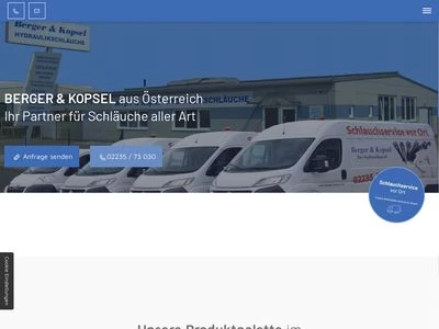 Website von Berger & Kopsel Gesellschaft m.b.H.