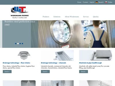 Website von Wiedemann GmbH