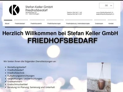 Website von Stefan Keller GmbH Friedhofsbedarf