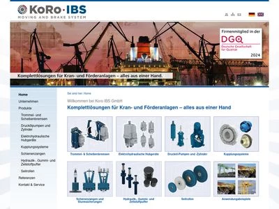 Website von KoRo IBS GmbH