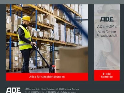 Website von ADE Germany GmbH