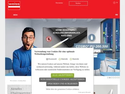 Website von Weiss Chemie + Technik GmbH & Co.KG