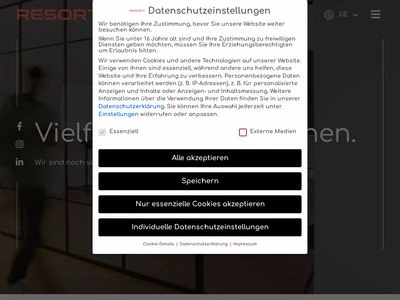 Website von RESORTI GmbH & Co. KG