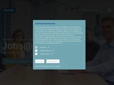 Website von CARL FUHR GmbH & Co. KG