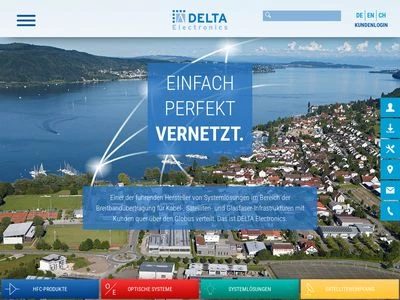 Website von DCT DELTA GmbH