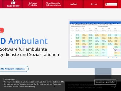 Website von Dan Produkte GmbH