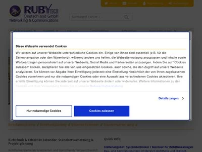 Website von RubyTech Deutschland GmbH