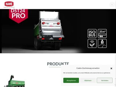 Website von HAWE-Wester GmbH & Co. KG