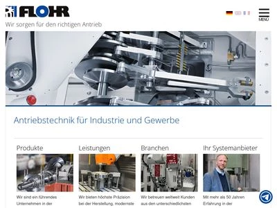 Website von Flohr Industrietechnik GmbH