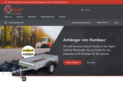 Website von FEIG GmbH