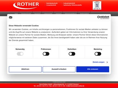 Website von Horst Rother GmbH