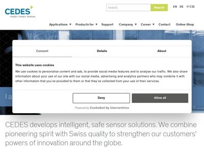 Website von CEDES AG