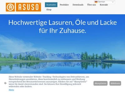 Website von ASUSO GmbH