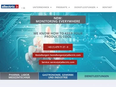 Website von allectric GmbH