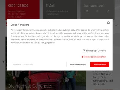 Website von Gustav Schramm GmbH