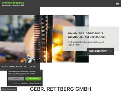 Website von Gebr. Rettberg GmbH