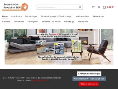 Website von Selbstklebe-Produkte SKP