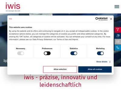 Website von Iwis - Joh. Winklhofer Beteiligungs GmbH & Co. KG