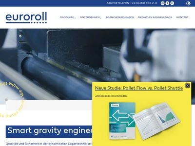 Website von Euroroll GmbH