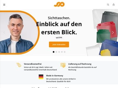 Website von senne products GmbH