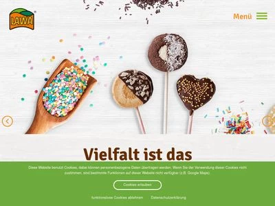 Website von LAWA Hefeknödelspezialitäten GmbH