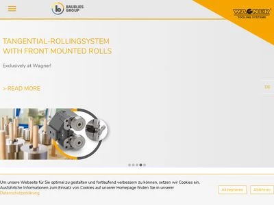 Website von Wagner Tooling Systems Baublies GmbH