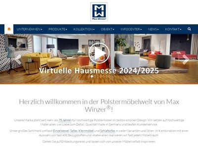 Website von Max Winzer GmbH & Co. KG