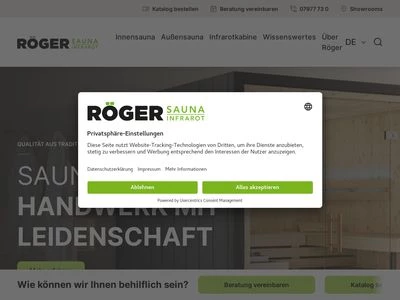 Website von Röger GmbH