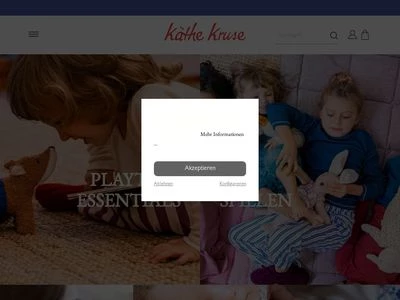 Website von Käthe Kruse Manufaktur GmbH