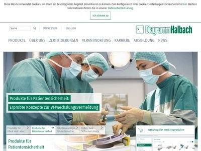 Website von Diagramm Halbach GmbH & Co. KG