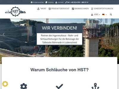 Website von Hanseat Schlauchtechnik GmbH + Co. KG