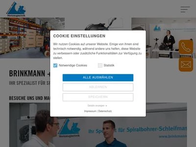 Website von Brinkmann + Wecker GmbH