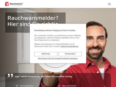 Website von Ei Electronics