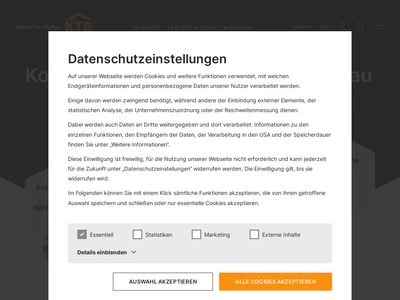 Website von KTR Systems GmbH