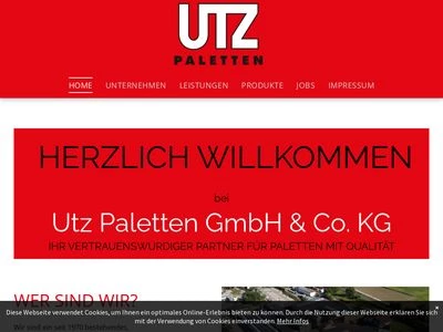 Website von UTZ Paletten, Inh. Josef Utz