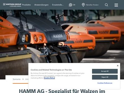 Website von HAMM AG